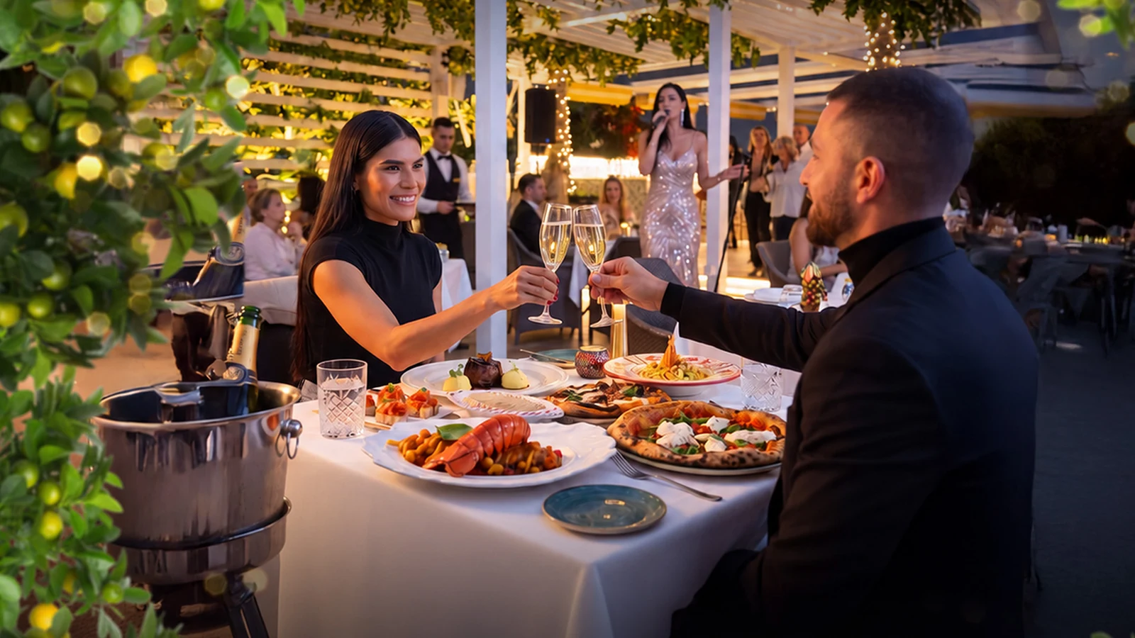 Official promotional photograph for New Year's Eve Italian Gala Dinner