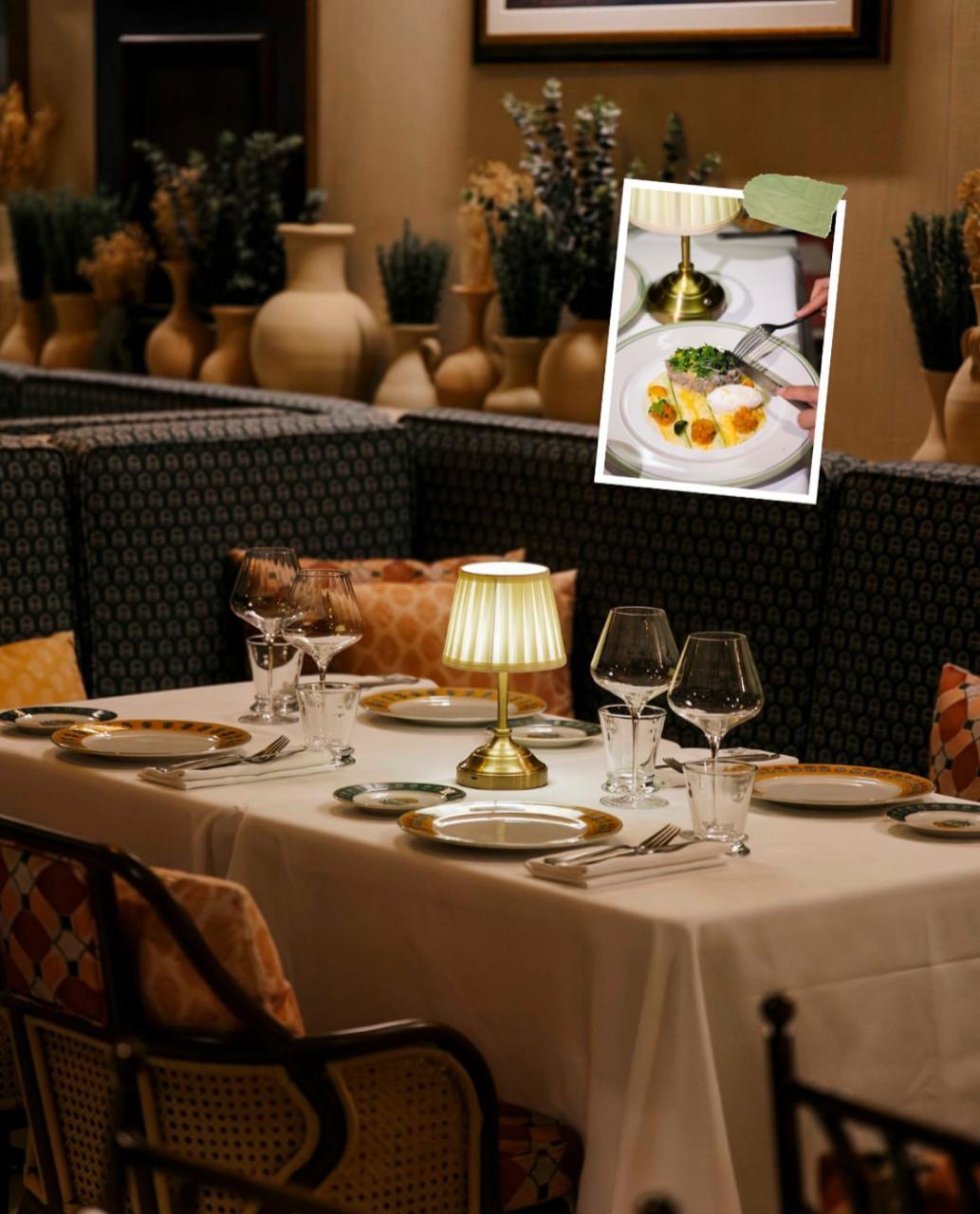 Elegant private restaurant table prepared for TABLÈRA guests
